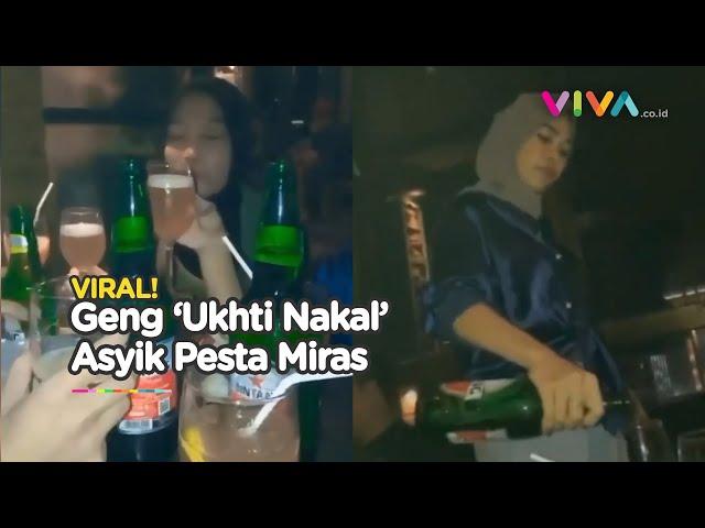 Netizen Geram! Ukhti 'Nakal' Pesta Alkohol Sambil Joget-joget