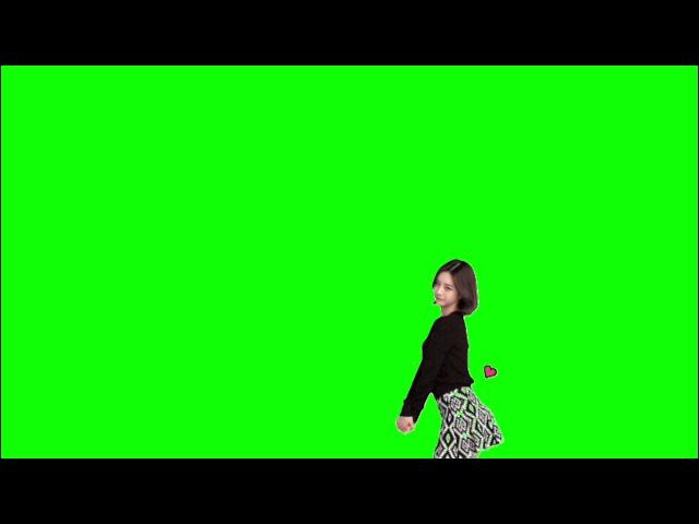 ️GREEN SCREEN EFFECTS: cute korean girl dancing