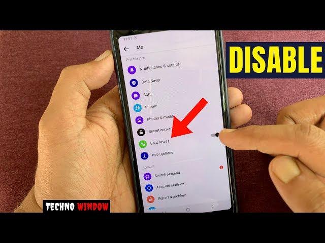 Enable or Disable Chat Heads in Facebook Messenger