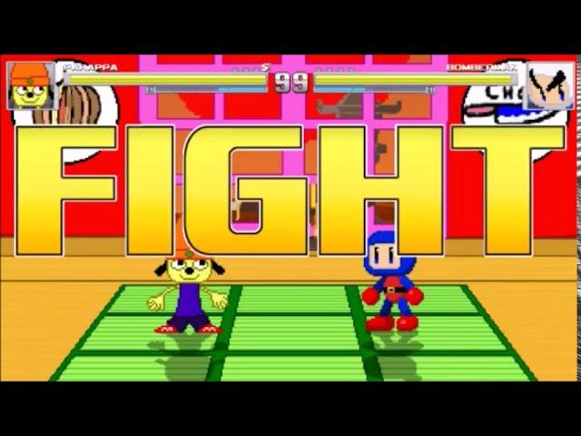 MUGEN PaRappa the Rapper NEW SUPER + Fight vs. Bomberman