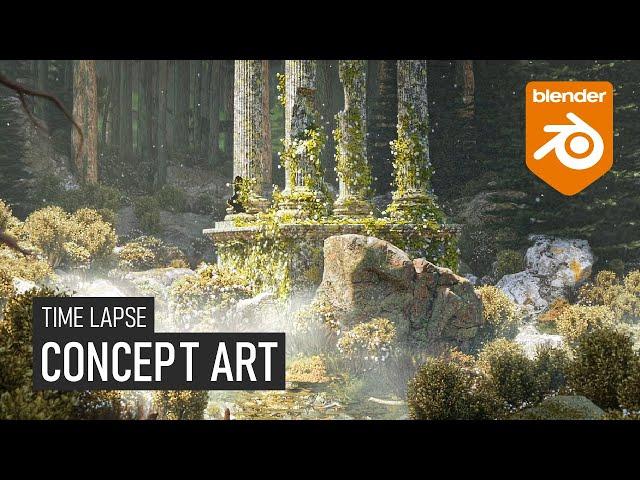 Blender Concept Art (time lapse)