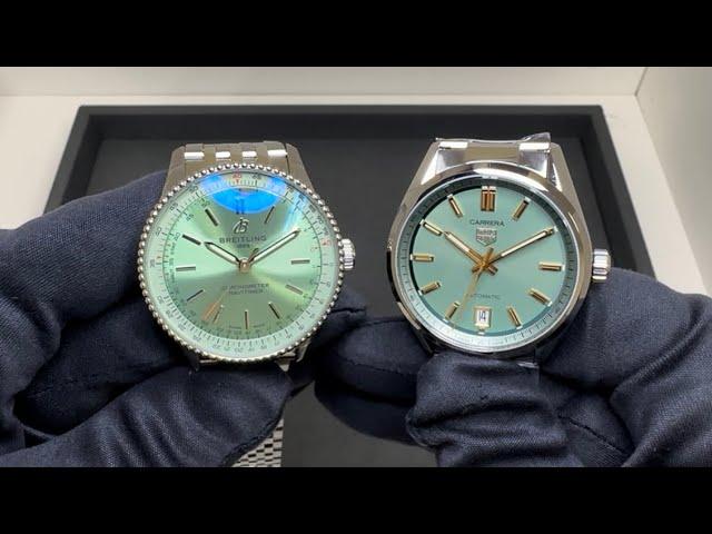 Which Pistachio Green Dial? (Tag Heuer Carrera or Breitling Navitimer)