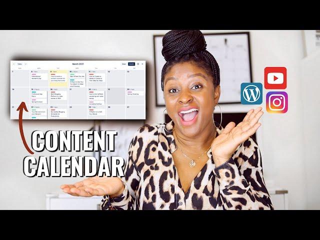 CREATE CONTENT CONSISTENTLY! | How to create a content calendar for Blog and Youtube