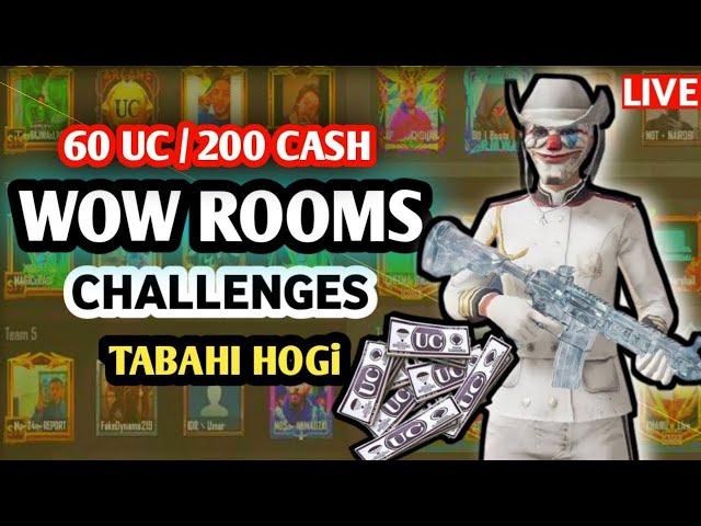 Wow Rooms Live | Tdm Rooms Live  _ Pubg Mobile Live Rooms