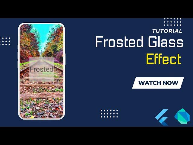 Frosted Glass Design || Flutter UI || Flutter Tutorial