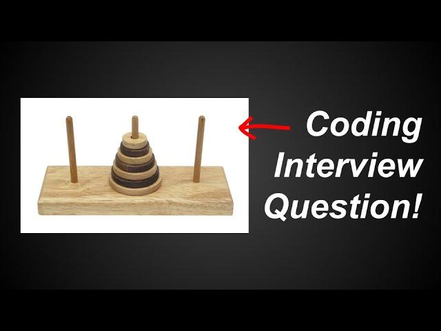 Tower Of Hanoi Puzzle (Difficult Python Practice Question 8 - Also a Coding Interview Question)