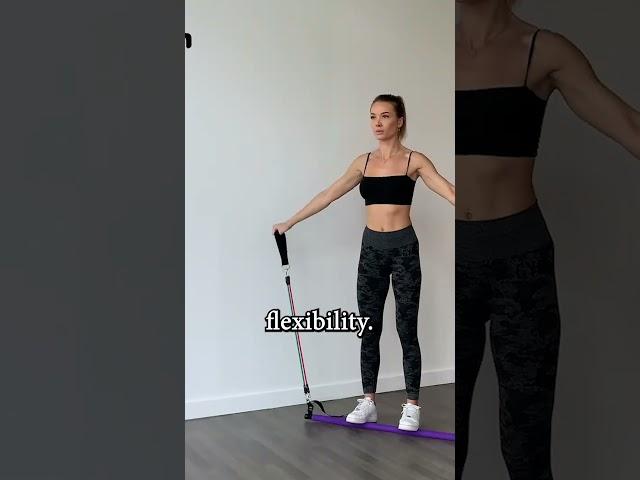 WeluvFit Pilates Bar Kit: Full Body Workout with Resistance Bands! #PilatesBar