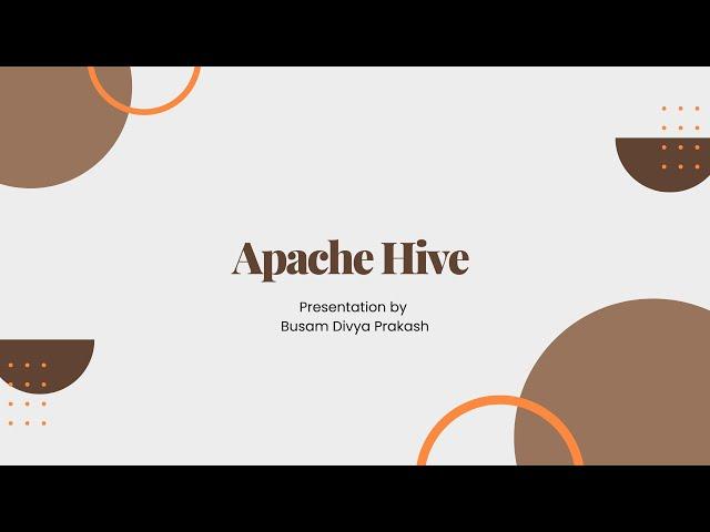 Apache Hive || Hive Introduction || Hive Features || Hive Architecture || Hive Queries