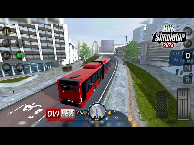 Bus Simulator 2023 Ovilex - GamePlay #5 (New Dubai Map Update with Articulated Electric Bus)