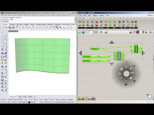 Grasshopper Tutorial 04 |  Dividing Surfaces