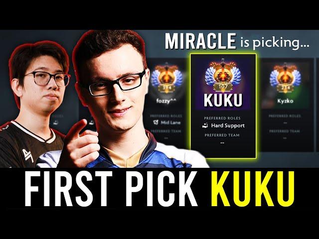 "when MIRACLE first picked KUKU in Players Draft.."