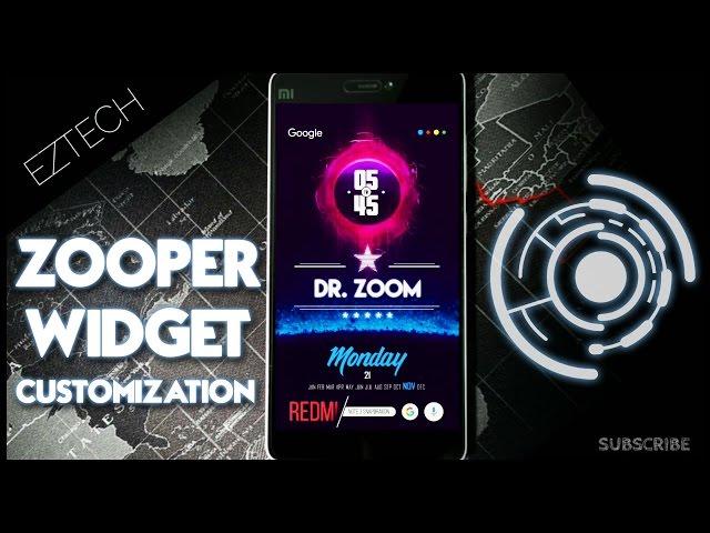 Zooper Widget Pro Customization on any Android !