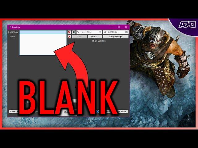 Bodyslide Not Showing Presets | How To Fix | Skyrim Guide