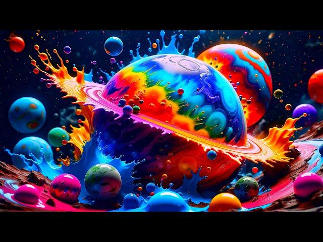 Color Boost - Copyright Free Background Video, Liquid Paint Abstract 4K UHD Screensaver No Sound