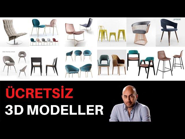 3Ds Max için ÜCRETSİZ 3D Model indirebileceğiniz 3 adet kaliteli web sitesi [3D Hazır Tefrişler]