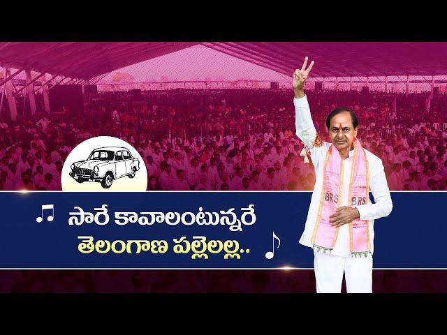 సారే కావాలంటున్నరే.. తెలంగాణ పల్లెలల్ల.. | A song on CM KCR | #VoteForCar #KCROnceAgain