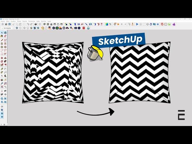 Ajustando corretamente texturas no SketchUp | DICA INFALÍVEL