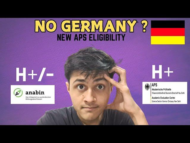 New APS Guidelines for Going Germany | H+/- ....You can't Apply for APS 