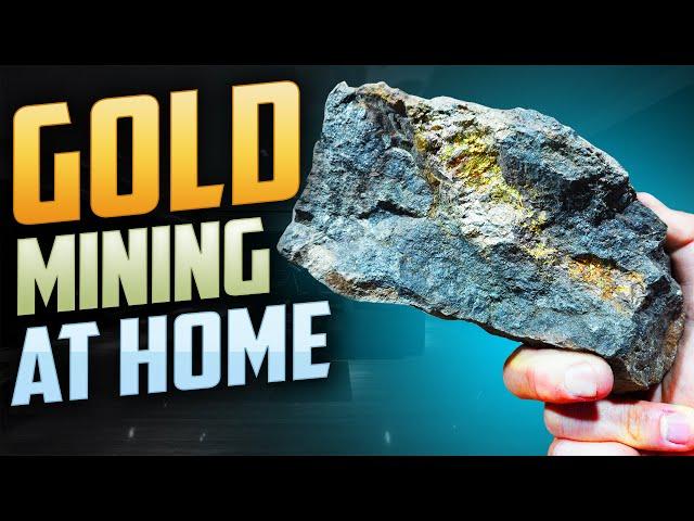 Gold mining at home , Easy solution by gold stone channel