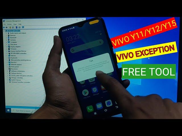 VIVO Y11/Y12/Y17 PHONE EXCEPTION SOLUTION BY FREE TOOL  ONLY ONE CLICK  #VIVOPHONE EXCEPTION