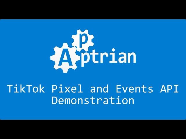 TikTok Pixel and Events API Demonstration