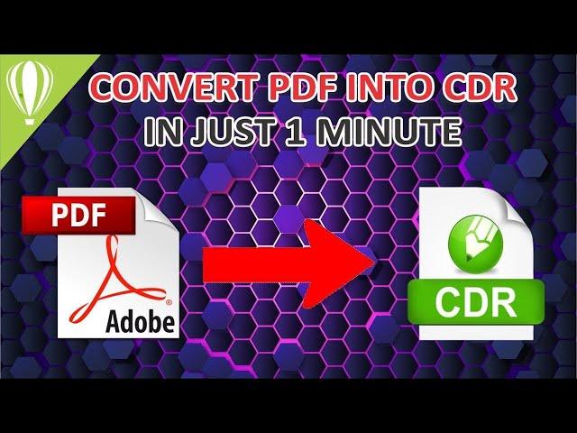 How to Convert PDF into CDR/Coral Draw | 2023 | Mudassir Bilal