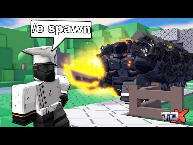 Tower Defense X Admin Trolling... | ROBLOX