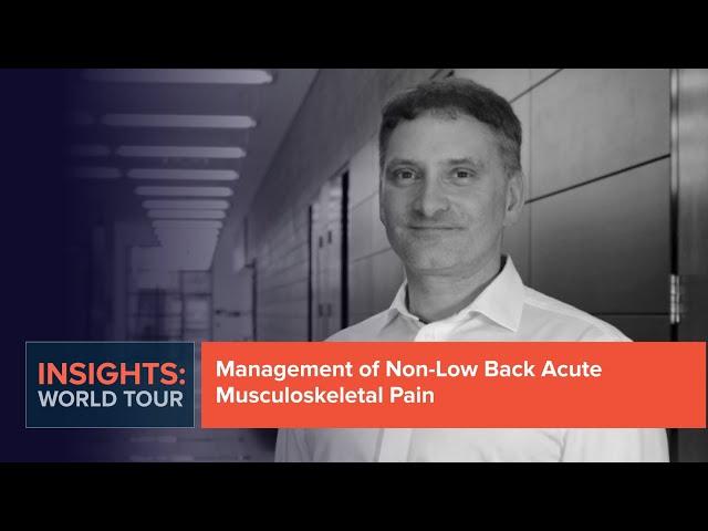 Management of Non-Low Back Acute Musculoskeletal Pain