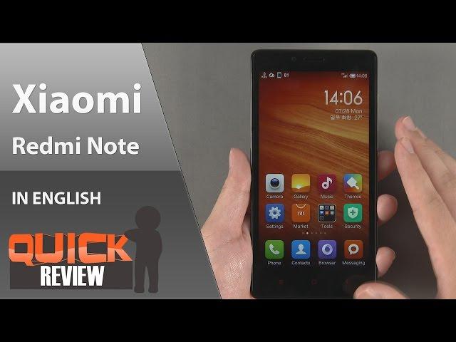 [EN] Xiaomi RedMi Note Quick Reivew (HongMi Note) [4K]