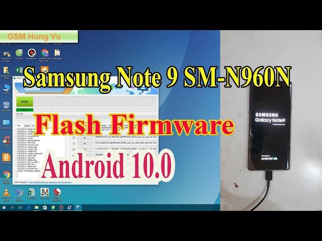 Flash Firmware File Samsung Galaxy Note 9 N960N Android 10 with Odin3 ver 3.14.4.