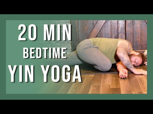 20 min Bedtime Yin Yoga Class | No Props Relaxing Yoga