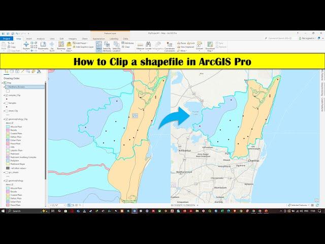 How to Clip a shapefile in ArcGIS Pro