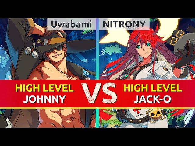 GGST ▰ Uwabami (Johnny) vs NITRONY (Jack-O). High Level Gameplay