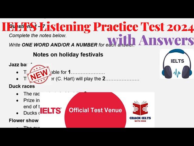 IELTS Listening Practice Test 2024 with Answers | 20.05.2024