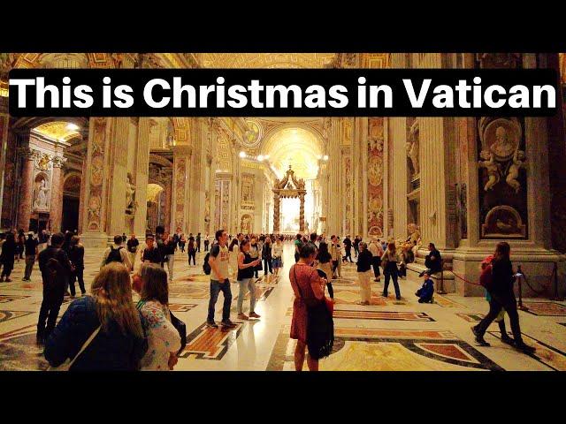 Rome Italy, This is Christmas in Vatican City 2024,