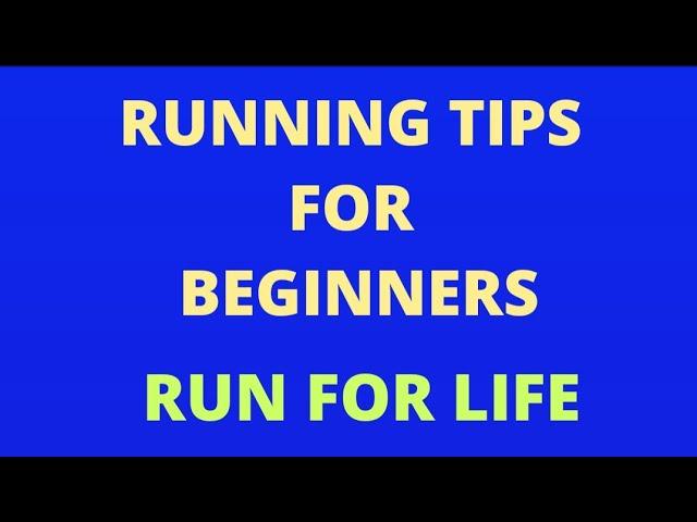 RUNNING TIPS FOR BEGINNERS MANI ACADEMY RUN FOR LIFE