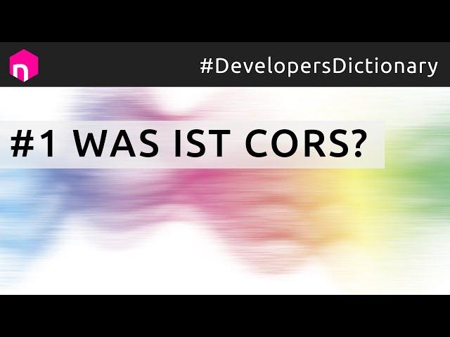 Was ist CORS? // deutsch