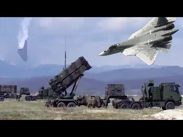 Су-57 "наказал" ЗРК "Пэтриот"… героически прячась на территории РФ! БПЛА Охотник "сдал" все секреты