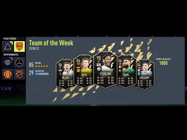 TOTW 22 Match in FIFA 22