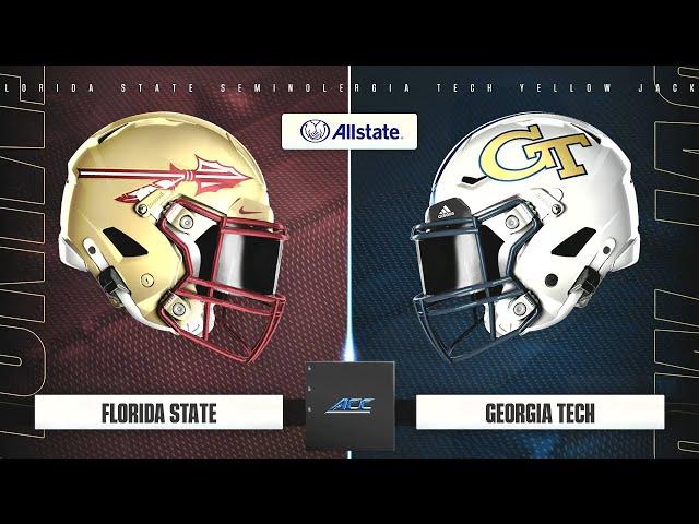 NCAA College Football 25 - Florida State Seminoles Vs Georgia Tech Yellow Jackets Week 1 PS5