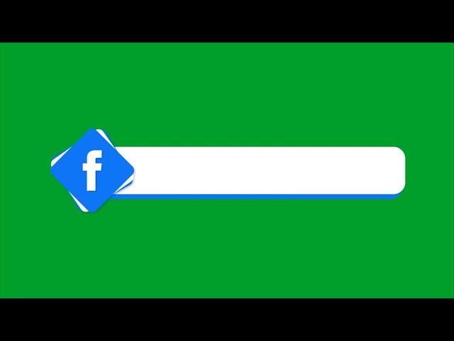 Facebook Lower Third Green Screen | Facebook lower third green screen animation