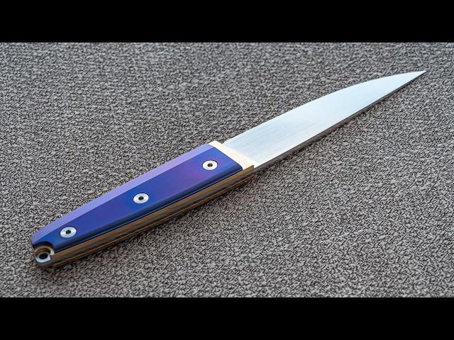 Knife Making - M390 Brass Titanium Fulltang