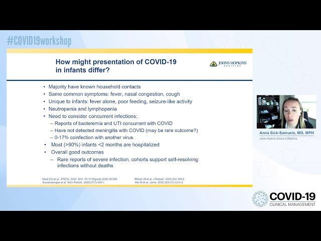 COVID-19 Clinical Management Workshop | Pregnancy, Breastfeeding, MIS | Anna Sick Samuels