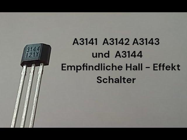 58  Hall Sensor  A3144  unipolar - anschließen und die Funktionen testen