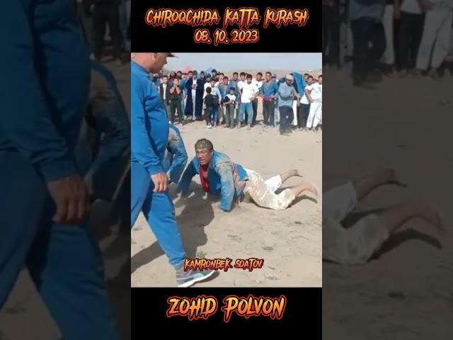 ZOHID POLVON CHIROQCHIDA KATTA 1-TOVOQNI OLDI... #judo #kurash #sambo