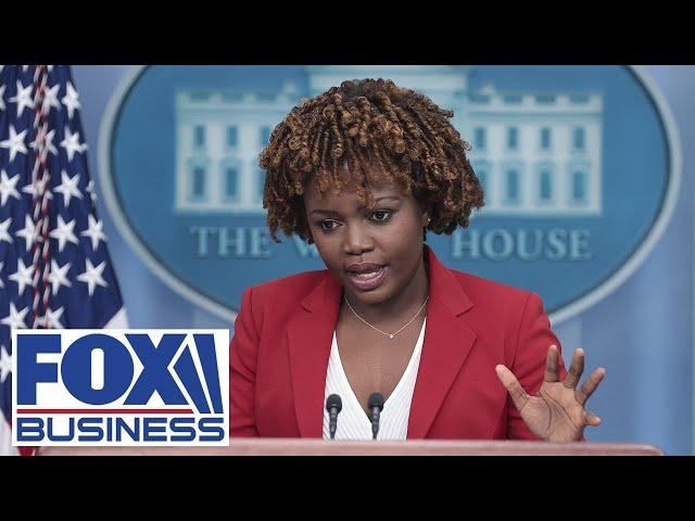 Karine Jean-Pierre holds White House press briefing