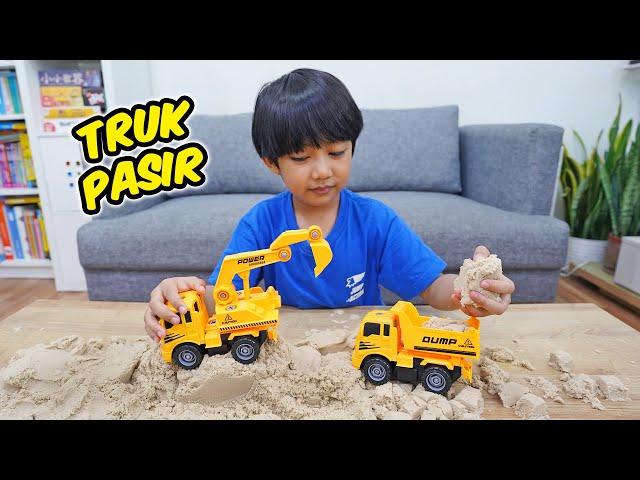 Kyo Main Mainan Truk Pasir dan Excavator