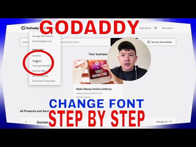   How To Change GoDaddy Website Font 