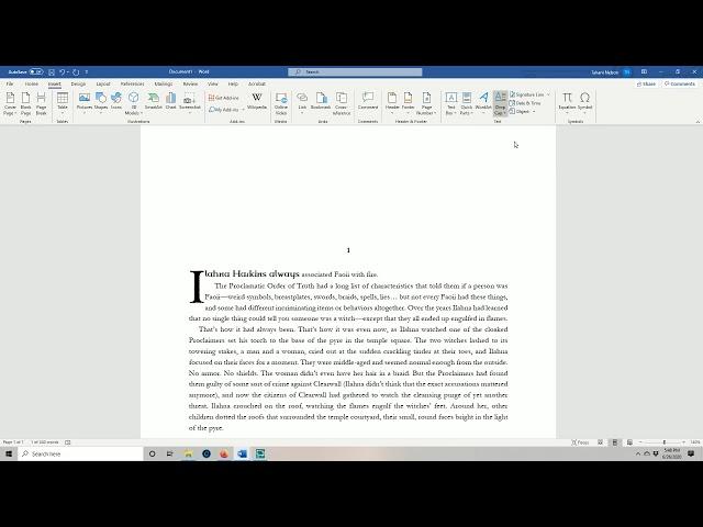 How to Typeset your Paperback on MS Word