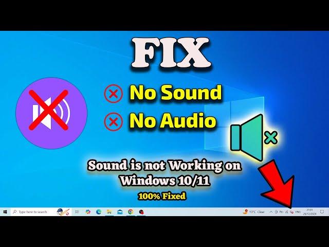 How To Fix Sound/Audio Problems on Windows 10/11 | Fix no audio device installed windows 10/11